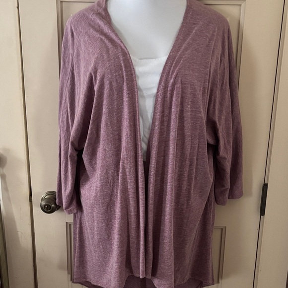 LuLaRoe Sweaters - LuLaRoe Purple/rose Cardigan.  high low length . 3/4 sleeves